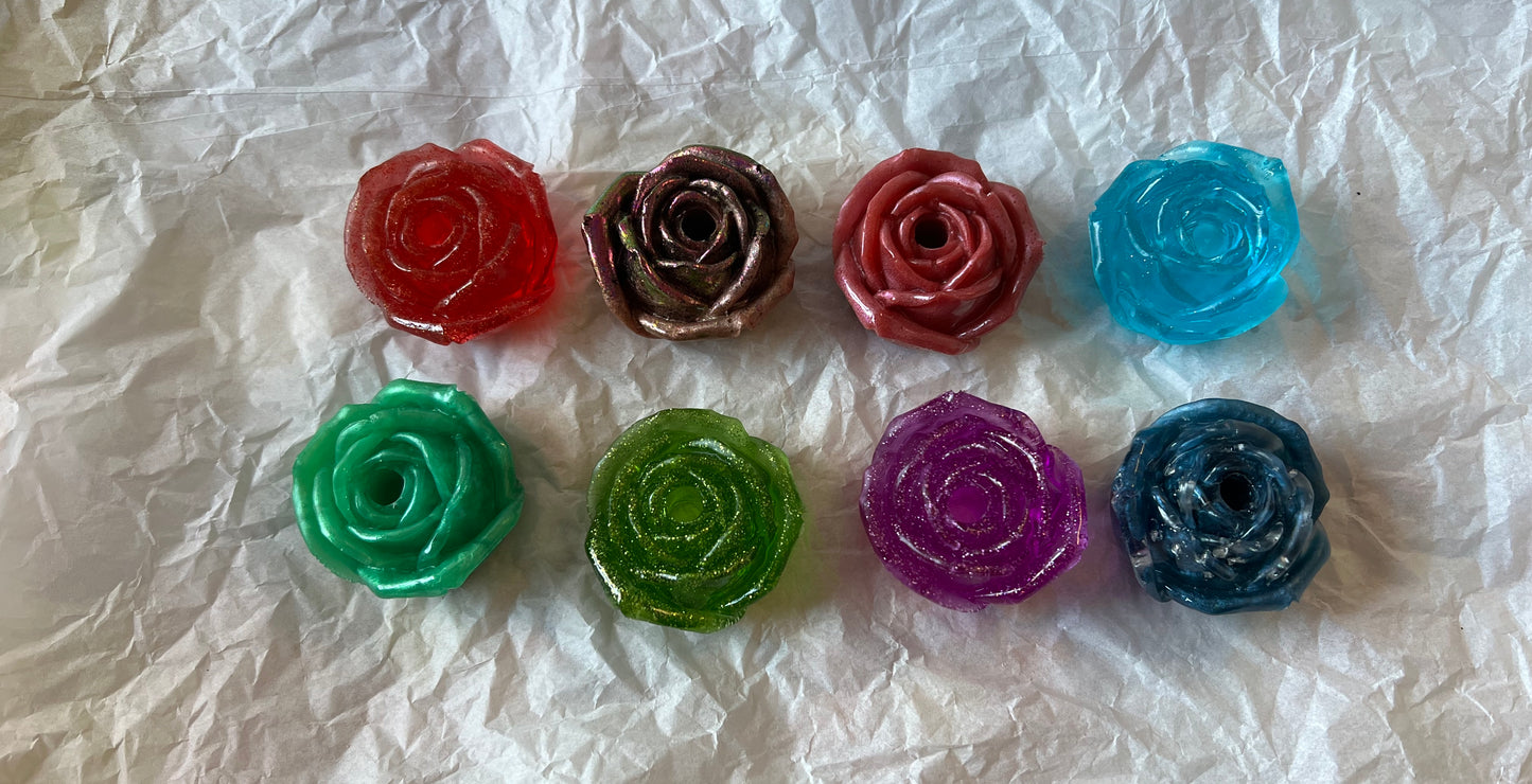 Medium Round Rose Straw topper