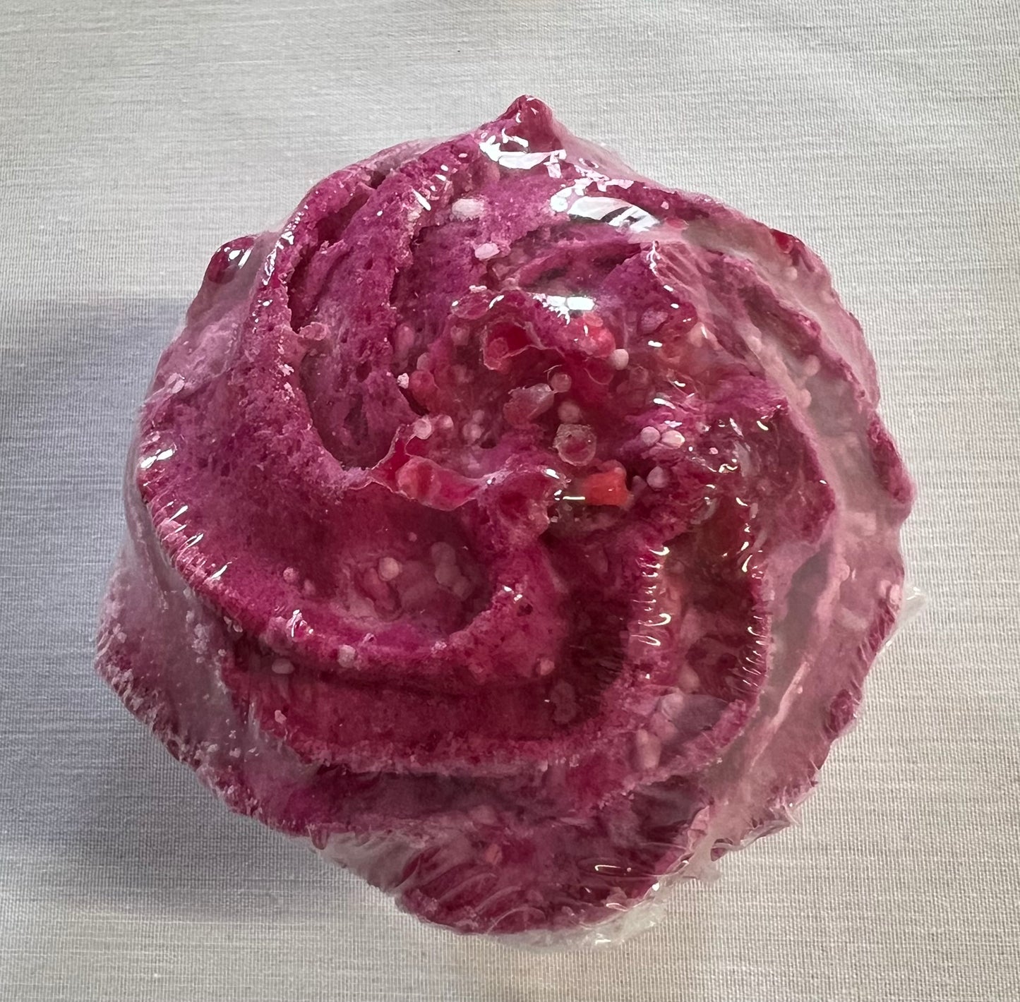 Black Raspberry and Vanilla Bath Bomb Cupcake