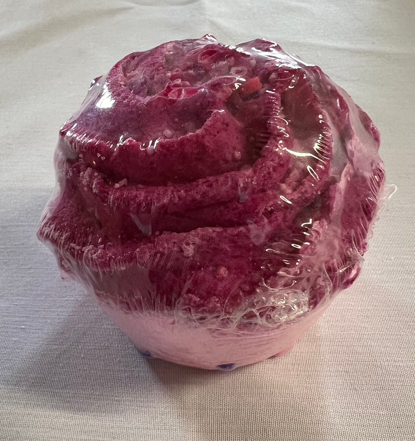 Black Raspberry and Vanilla Bath Bomb Cupcake