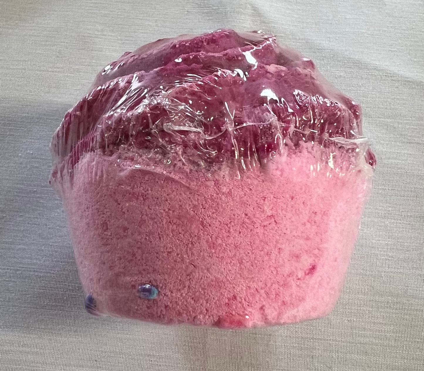 Black Raspberry and Vanilla Bath Bomb Cupcake