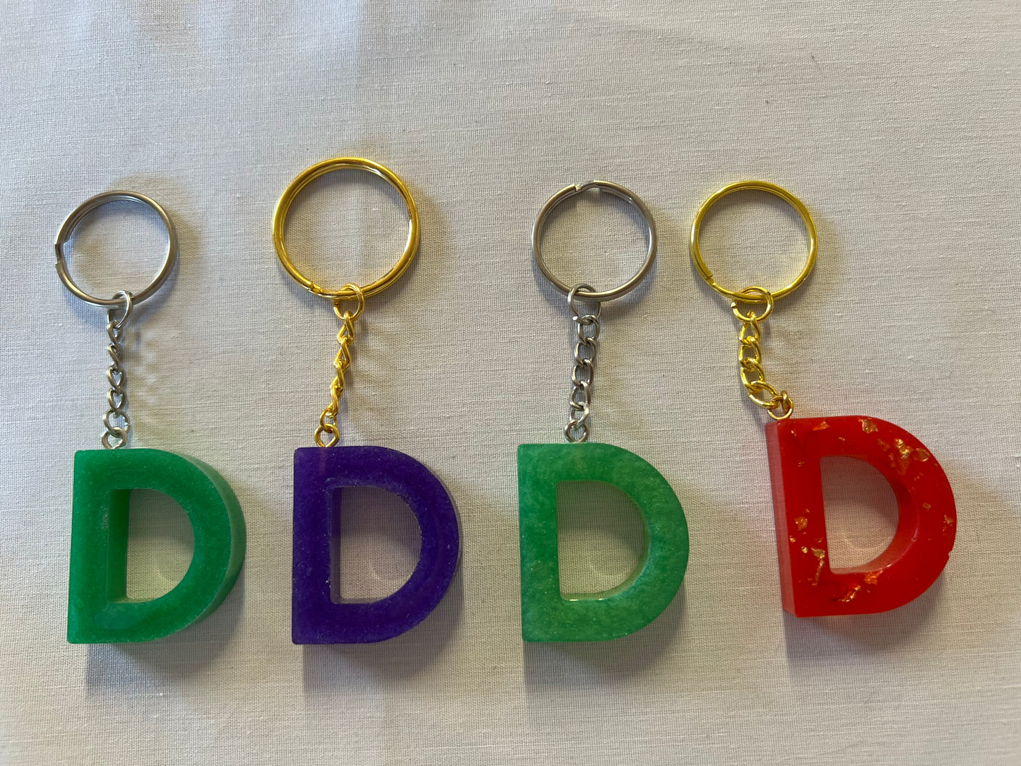 Letter D Keychains