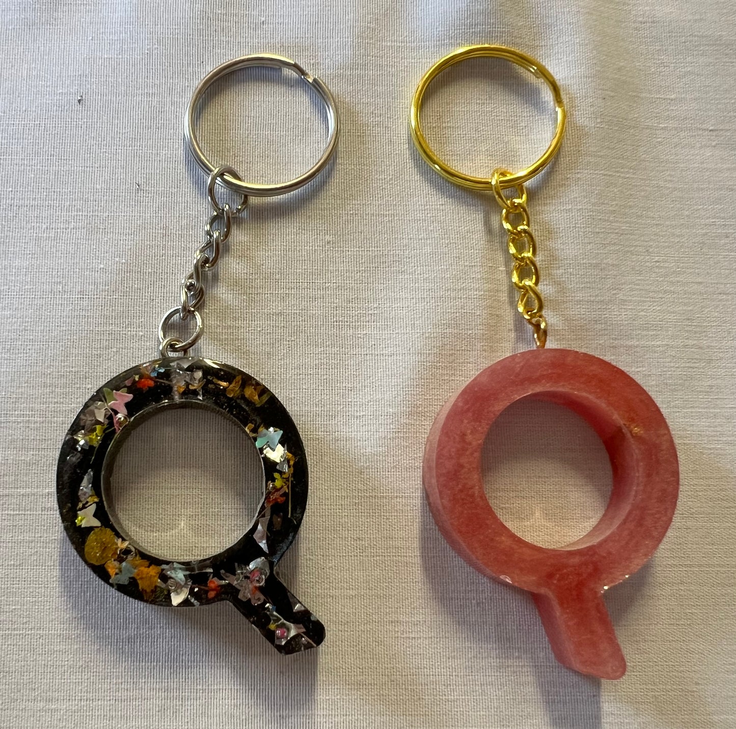 Letter Q Keychains
