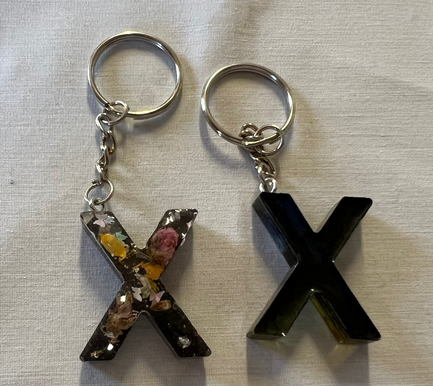 Letter X Keychains