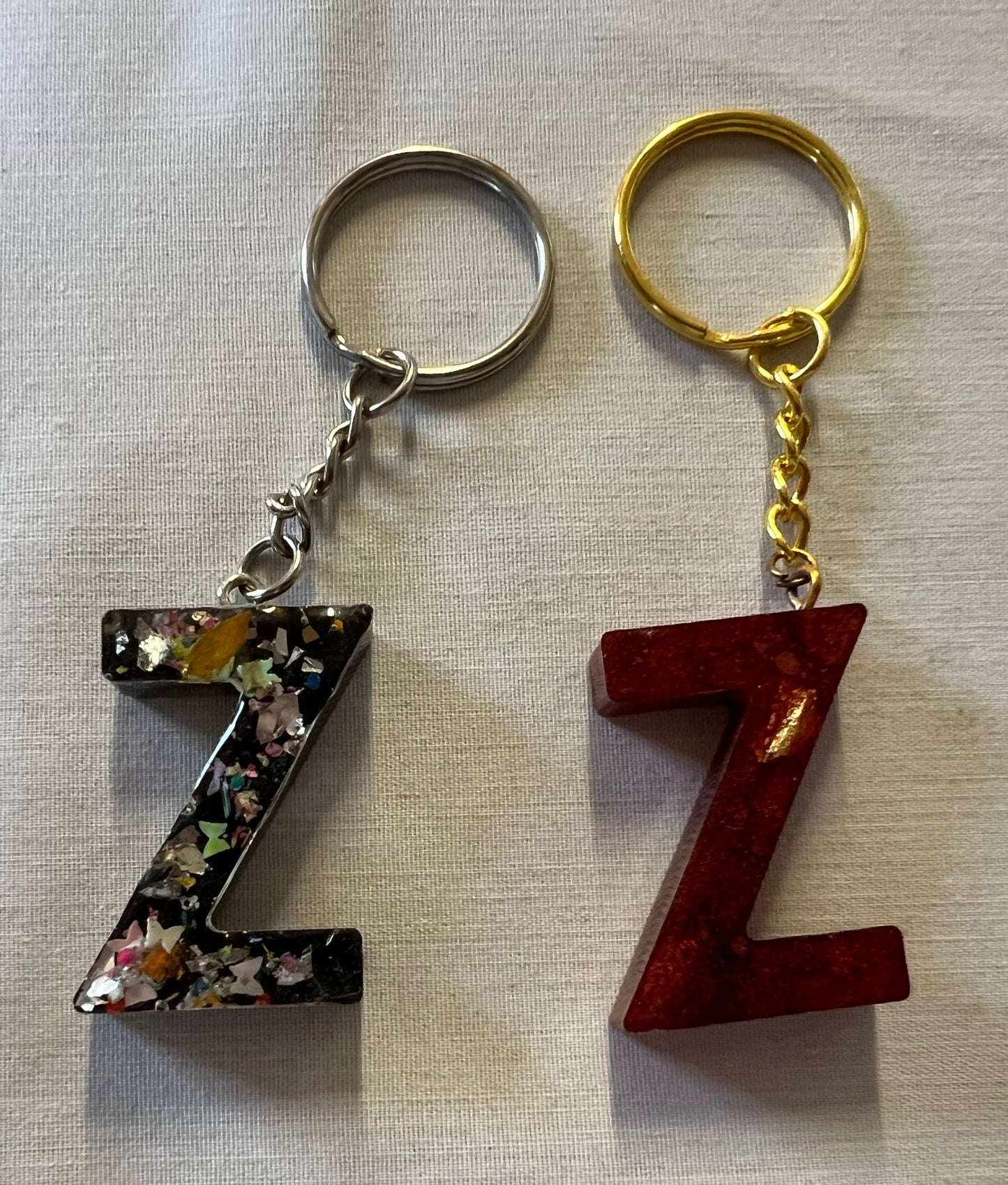 Letter Z Keychains