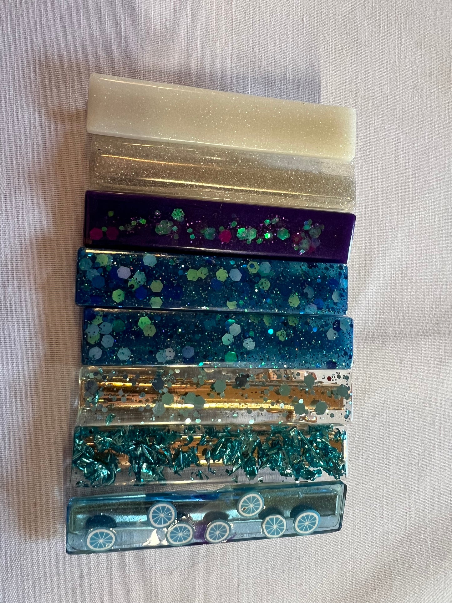 Small Rectangular Hair Clips