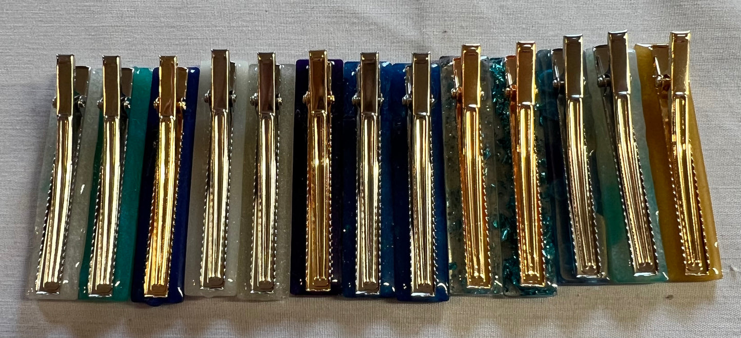 Small Rectangular Hair Clips