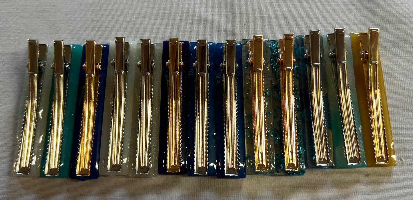 Small Rectangular Hair Clips