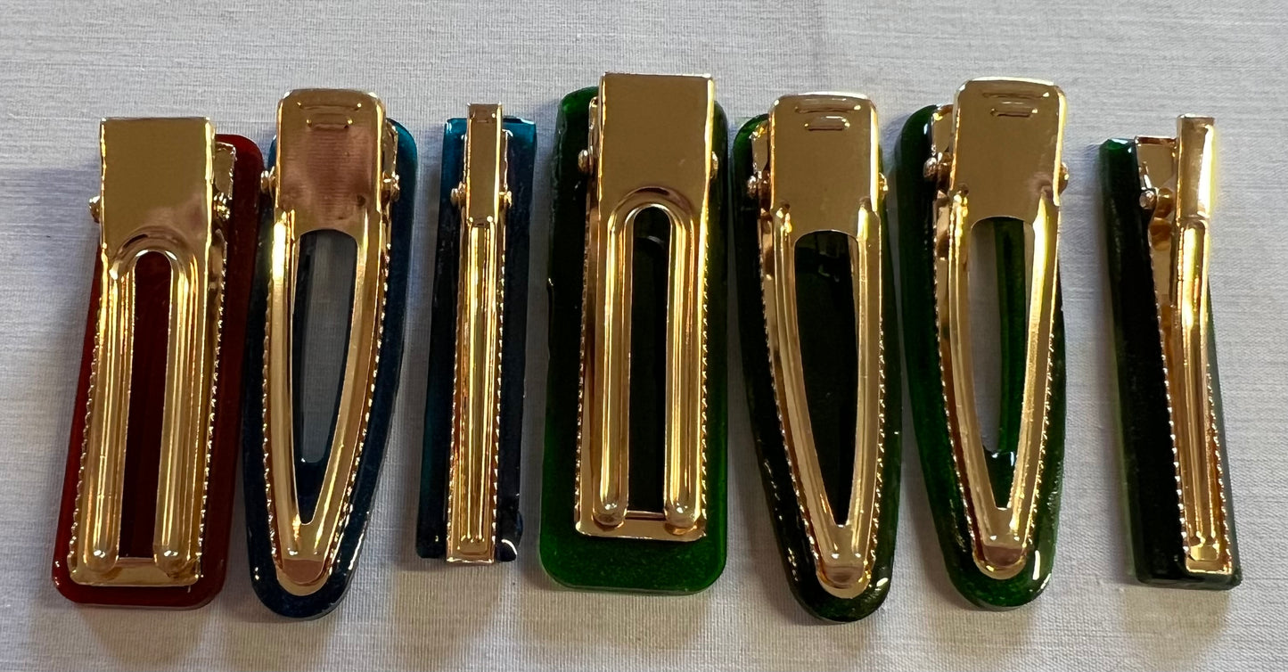 Uv Chrome Hair Clips