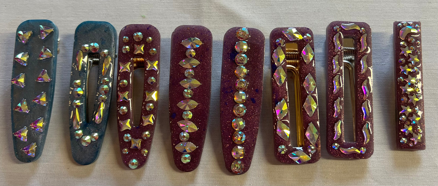 Jeweled Hair Clips