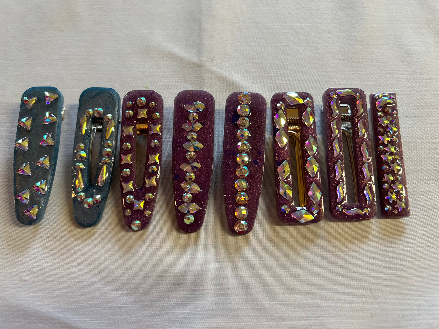 Jeweled Hair Clips