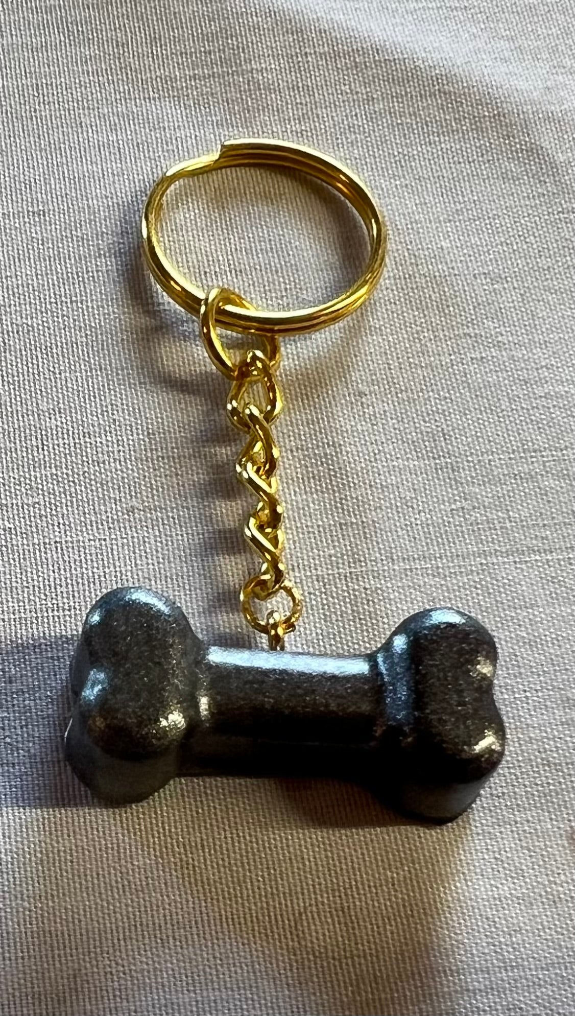 Little Dog Bone Keychain