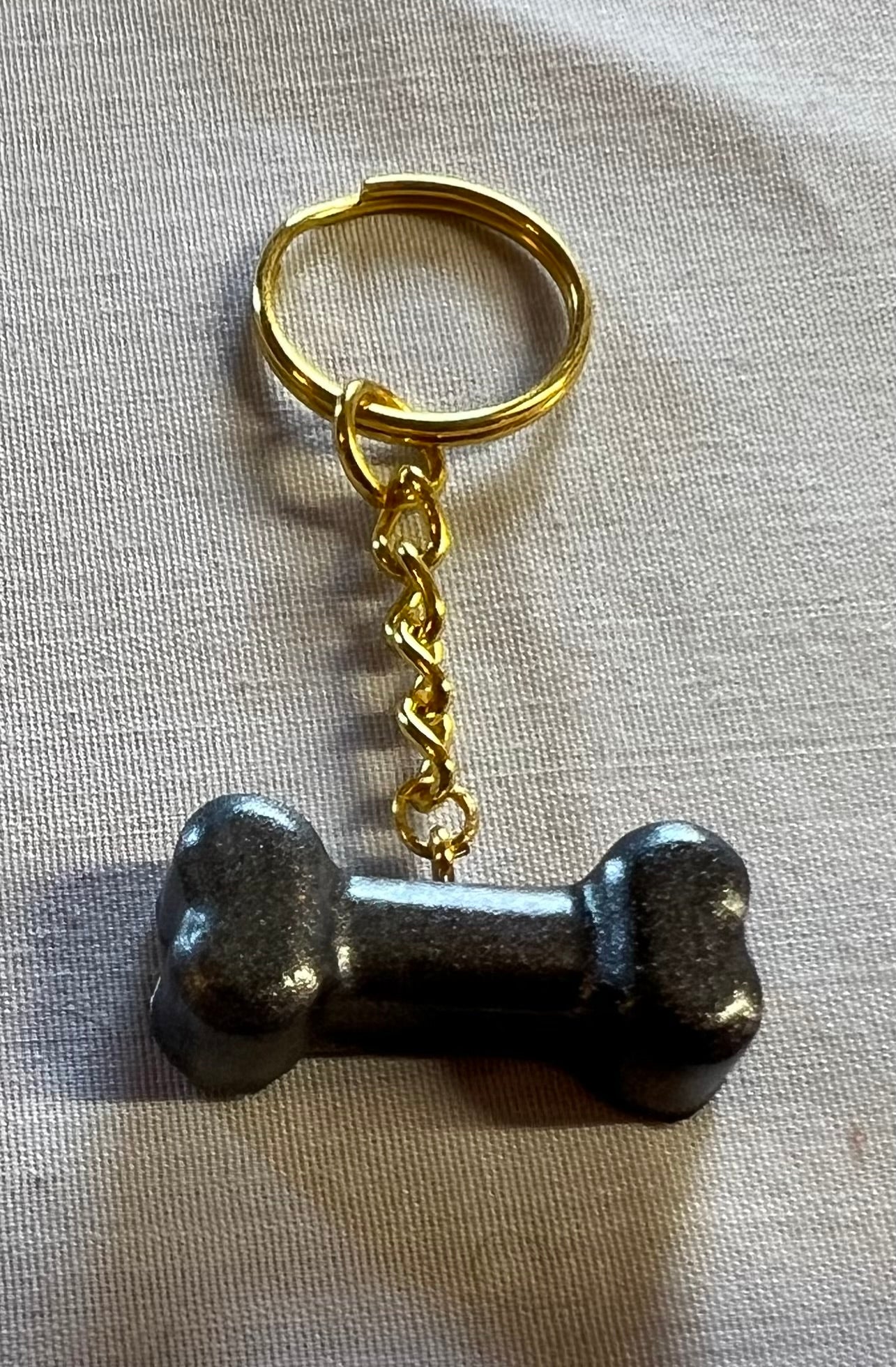 Little Dog Bone Keychain