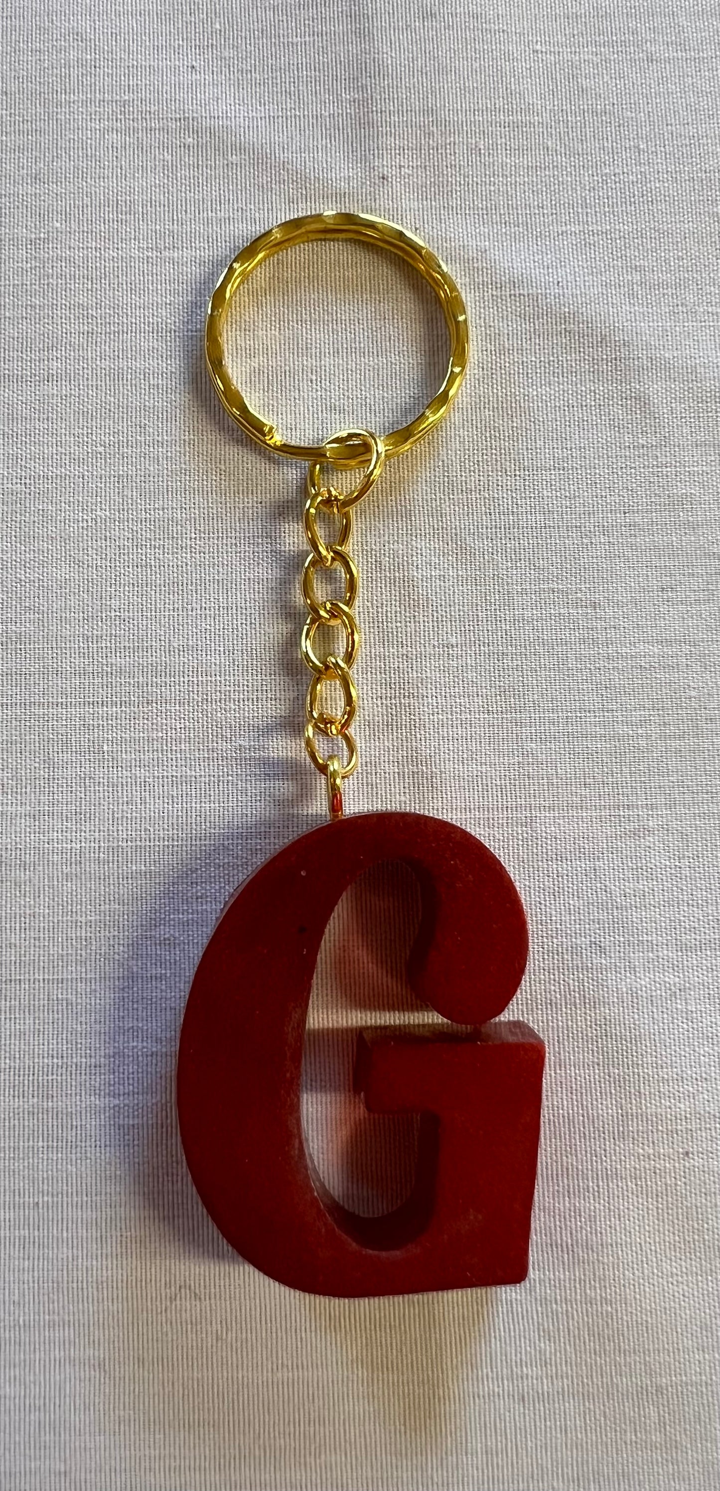 Cursive G Keychain