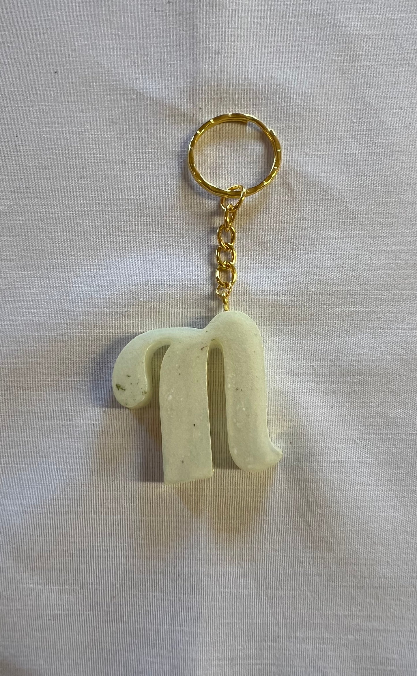 Cursive N Keychain