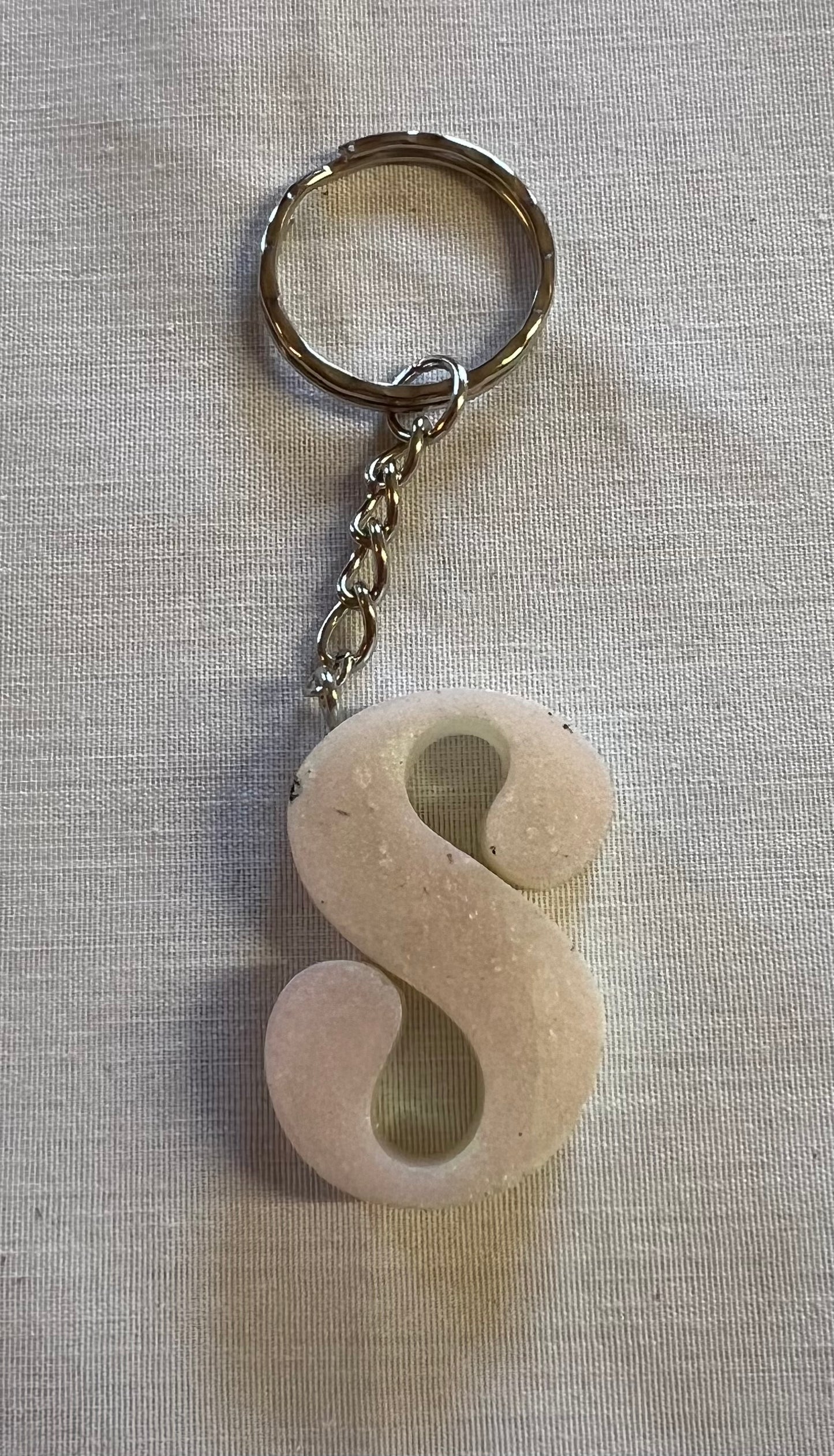 Cursive S Keychain