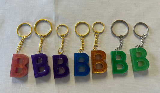 Letter B Keychain