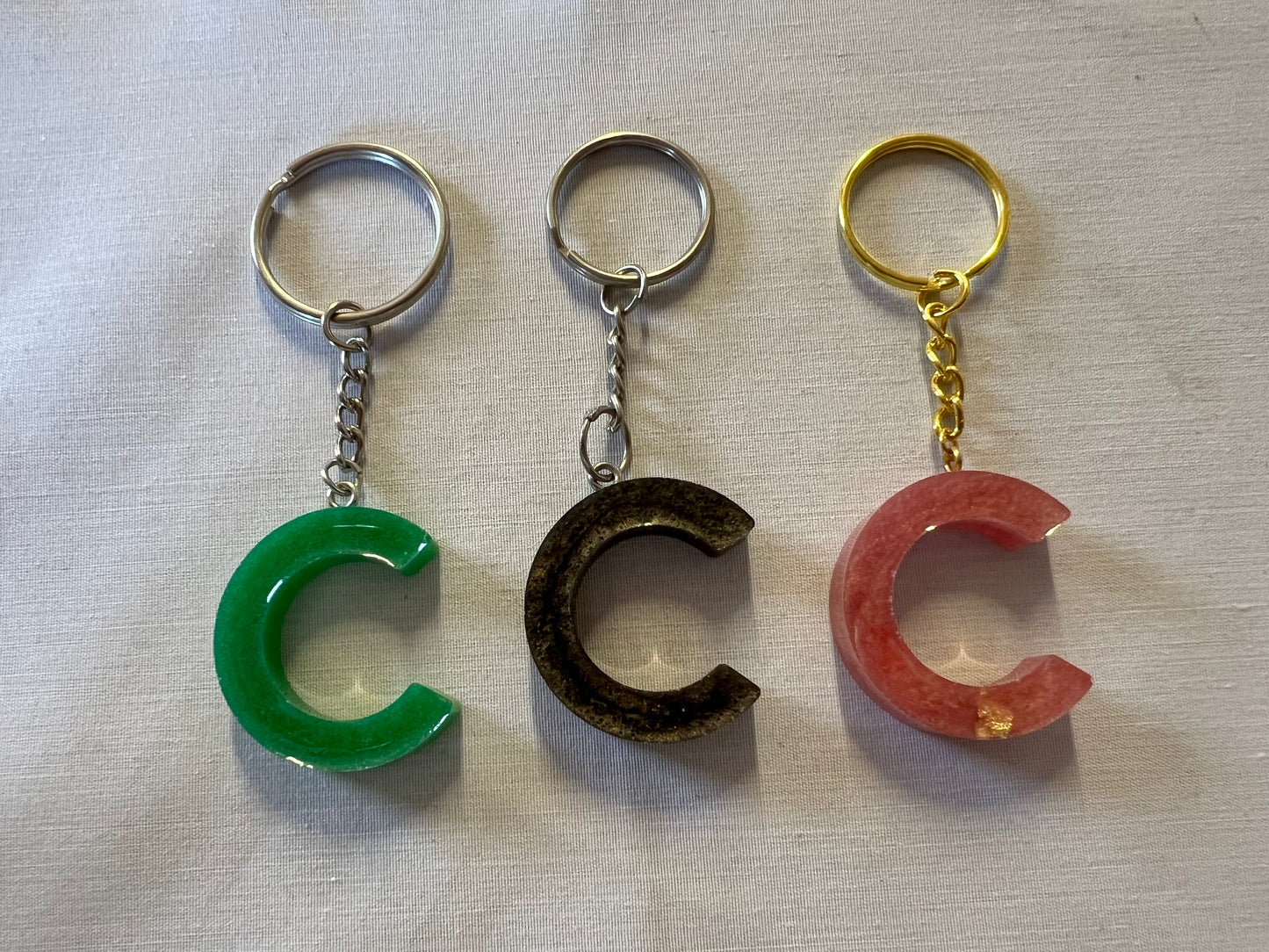 Letter C Keychain