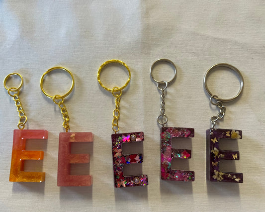 Letter E Keychains