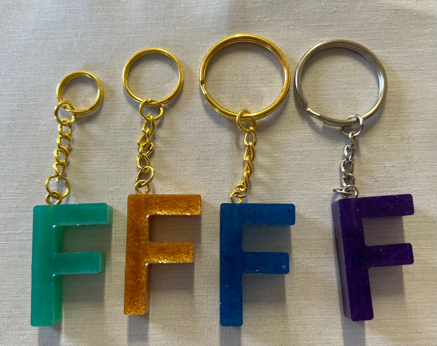 Letter F Keychains