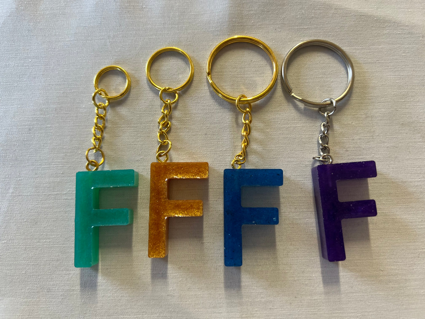 Letter F Keychains