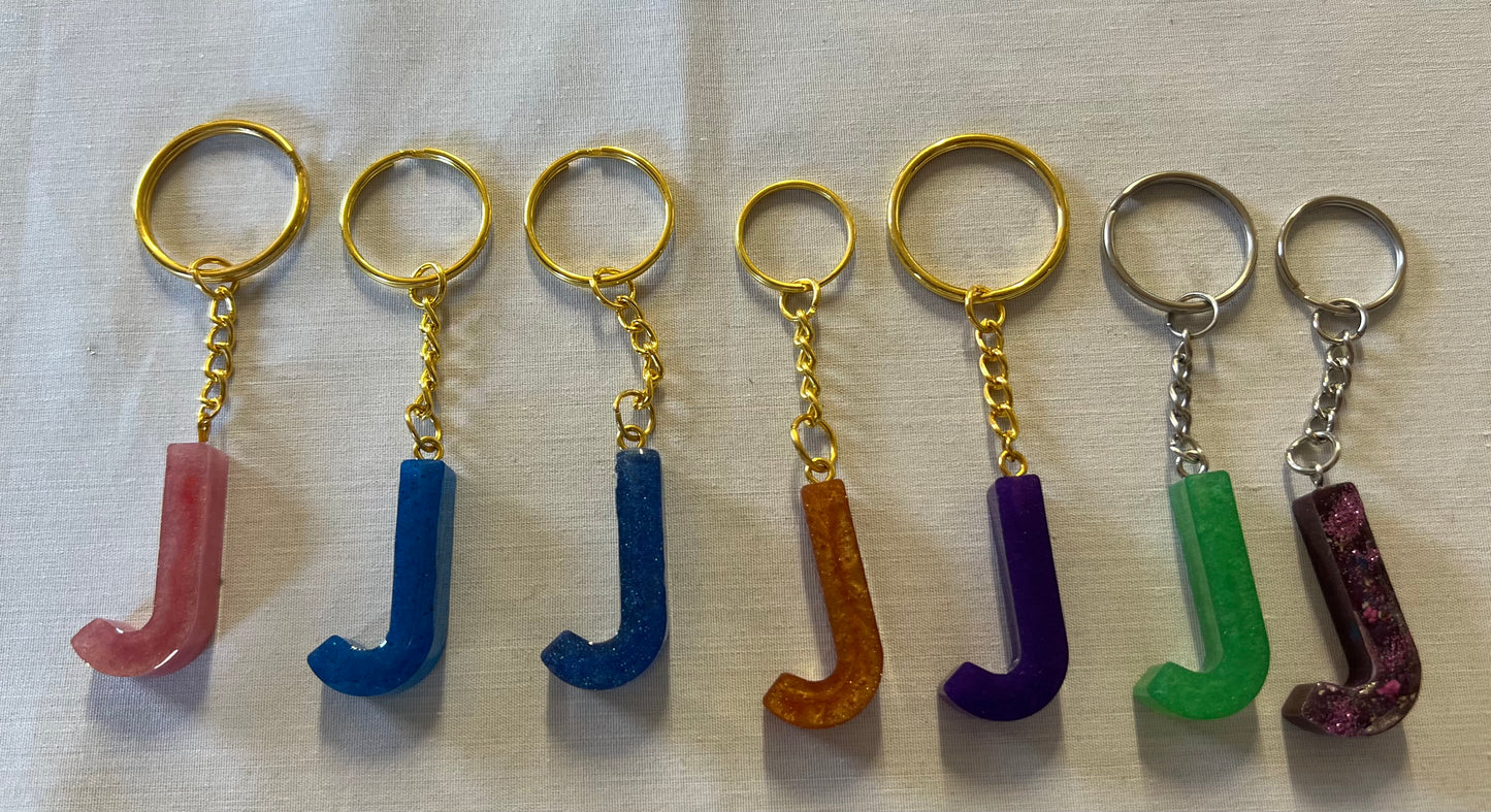 Letter J Keychains