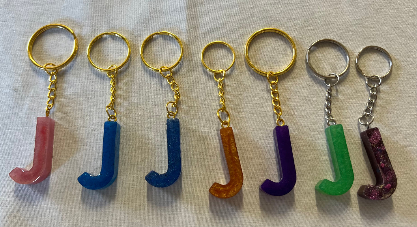 Letter J Keychains