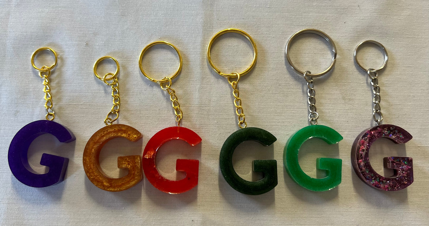 Letter G Keychains