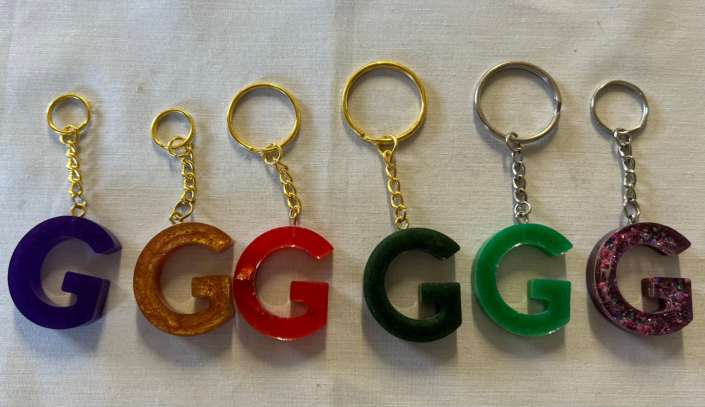 Letter G Keychains