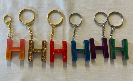 Letter H Keychains