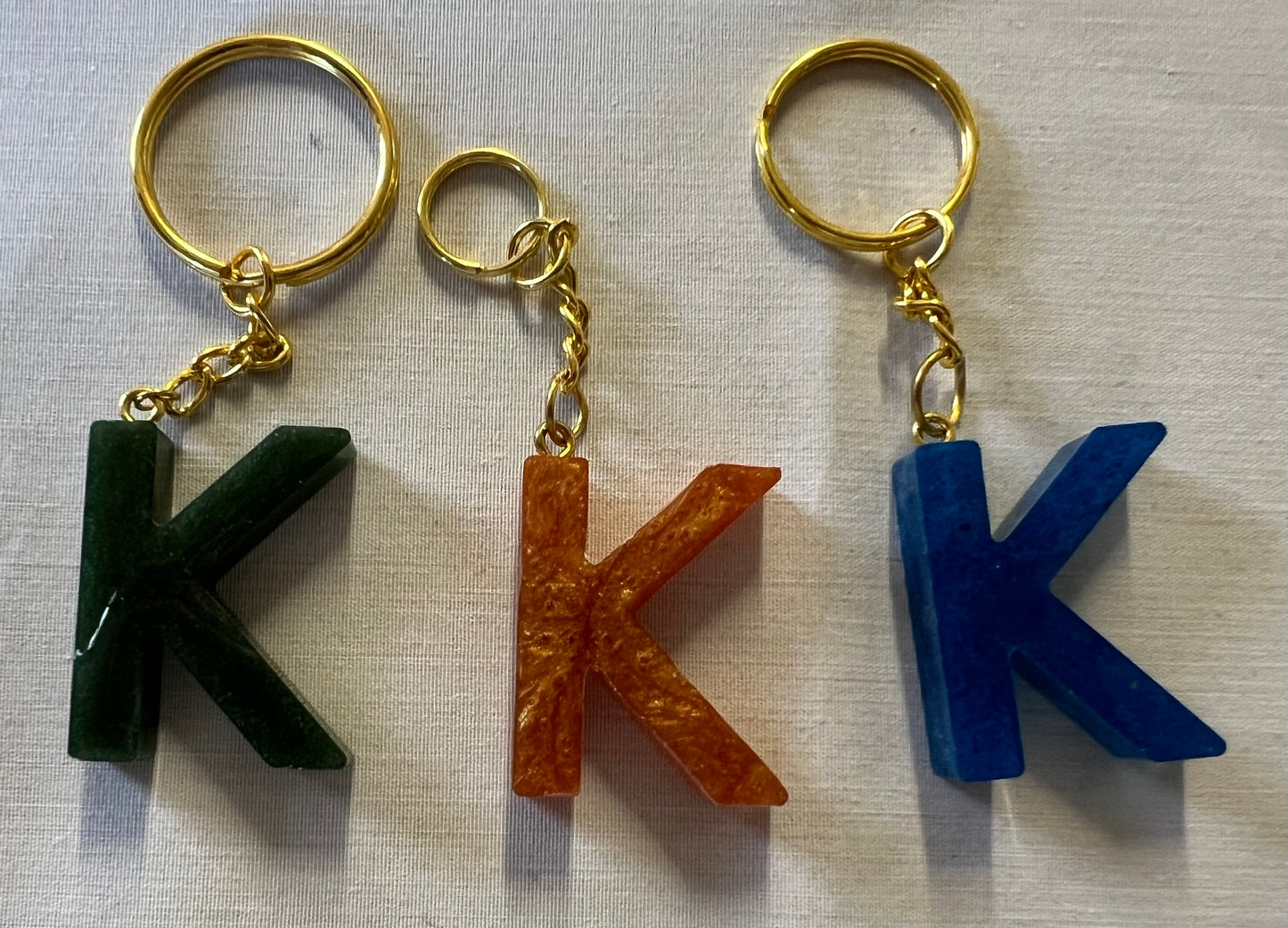 Letter K Keychains