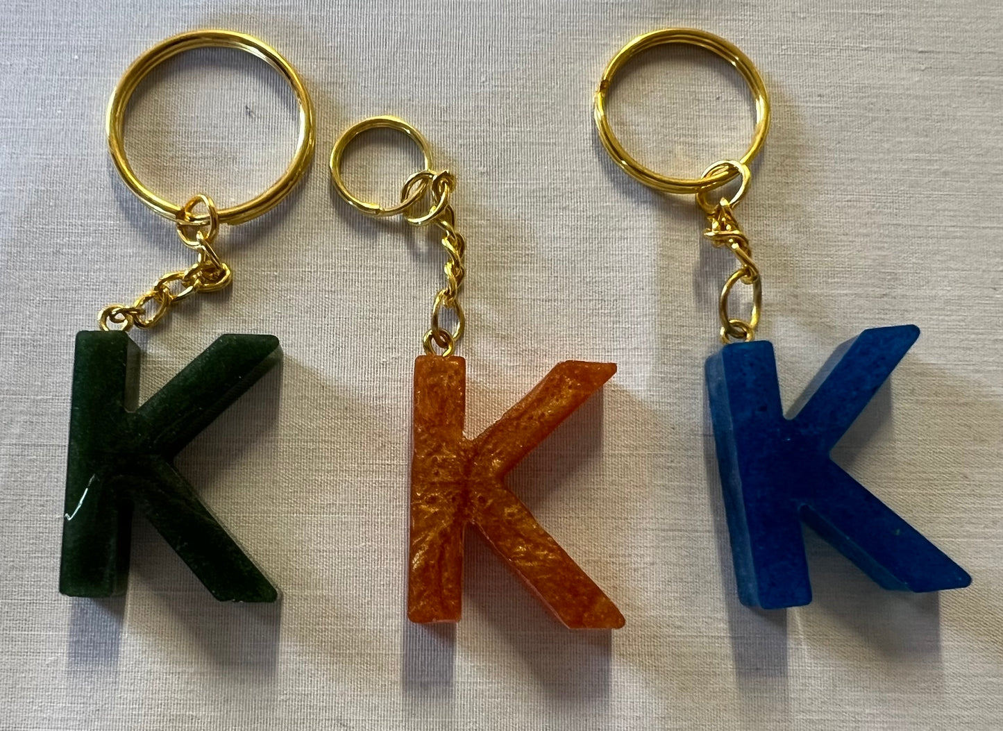 Letter K Keychains