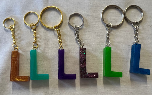 Letter L Keychains