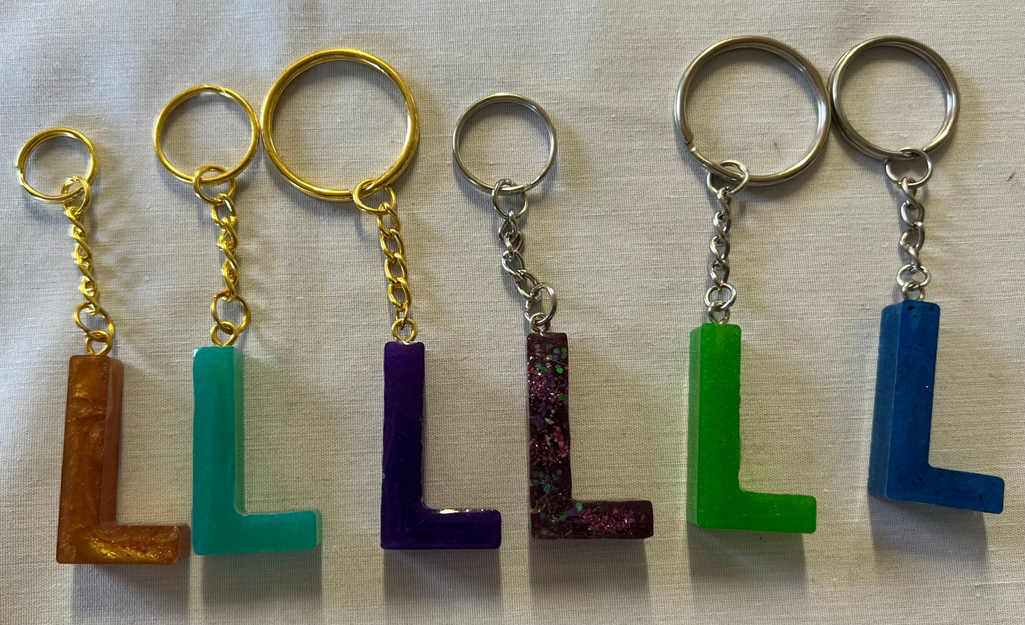 Letter L Keychains