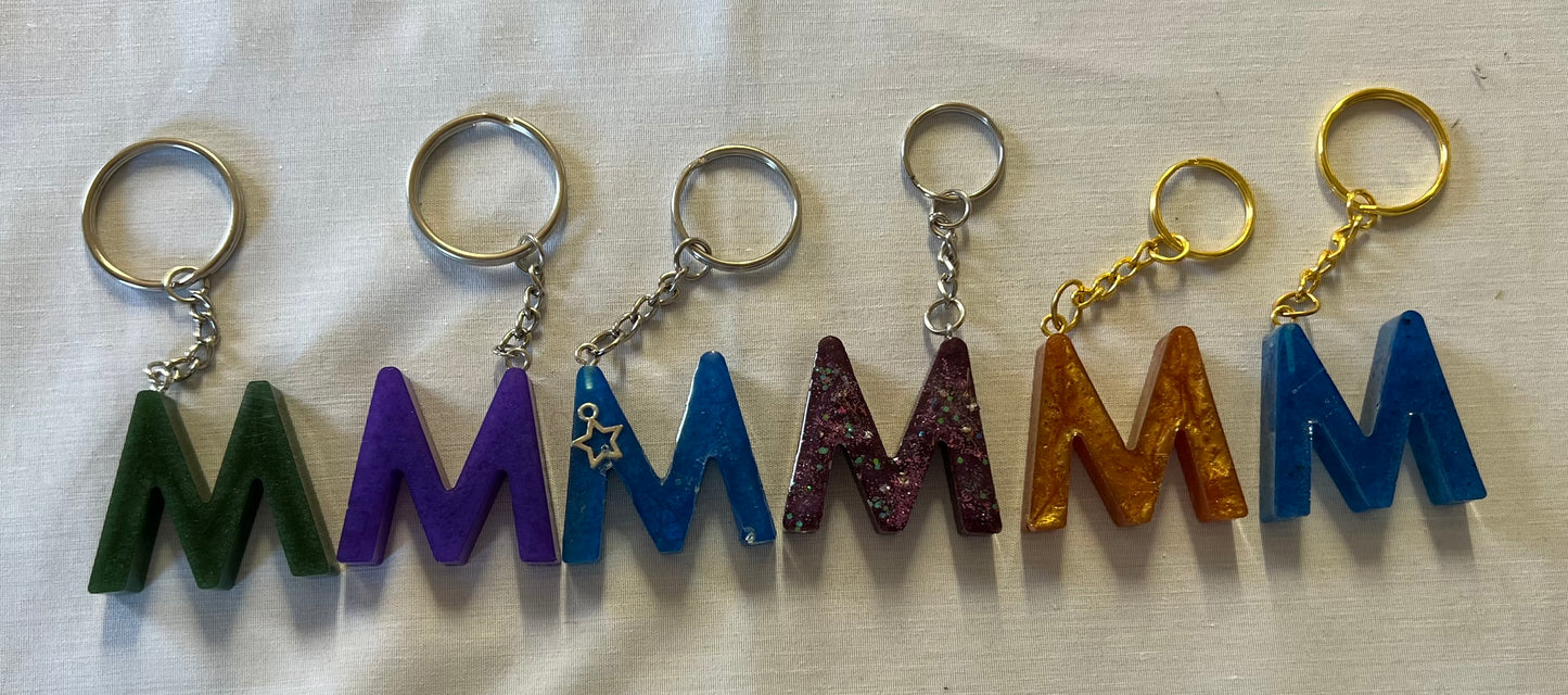 Letter M Keychains