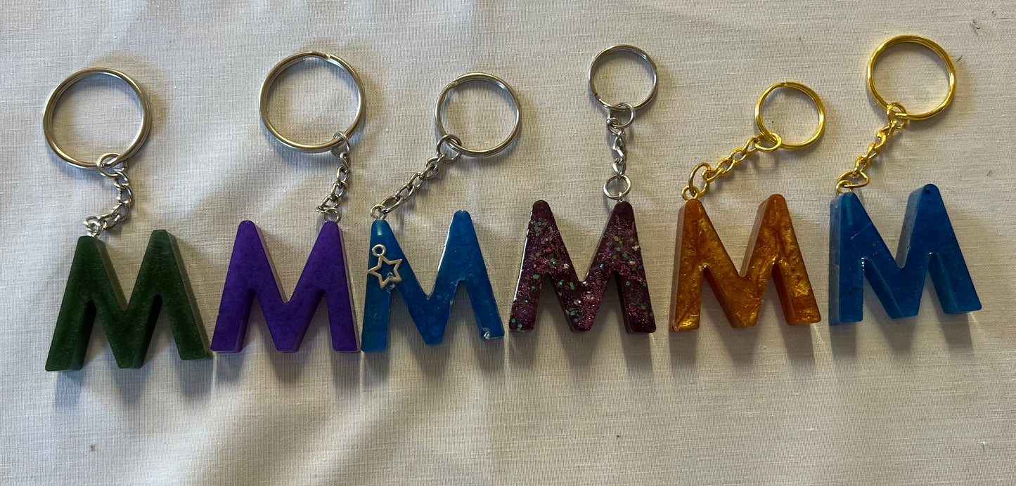 Letter M Keychains