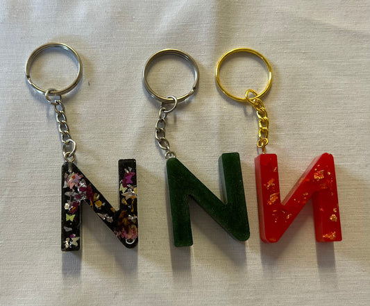 Letter N Keychains