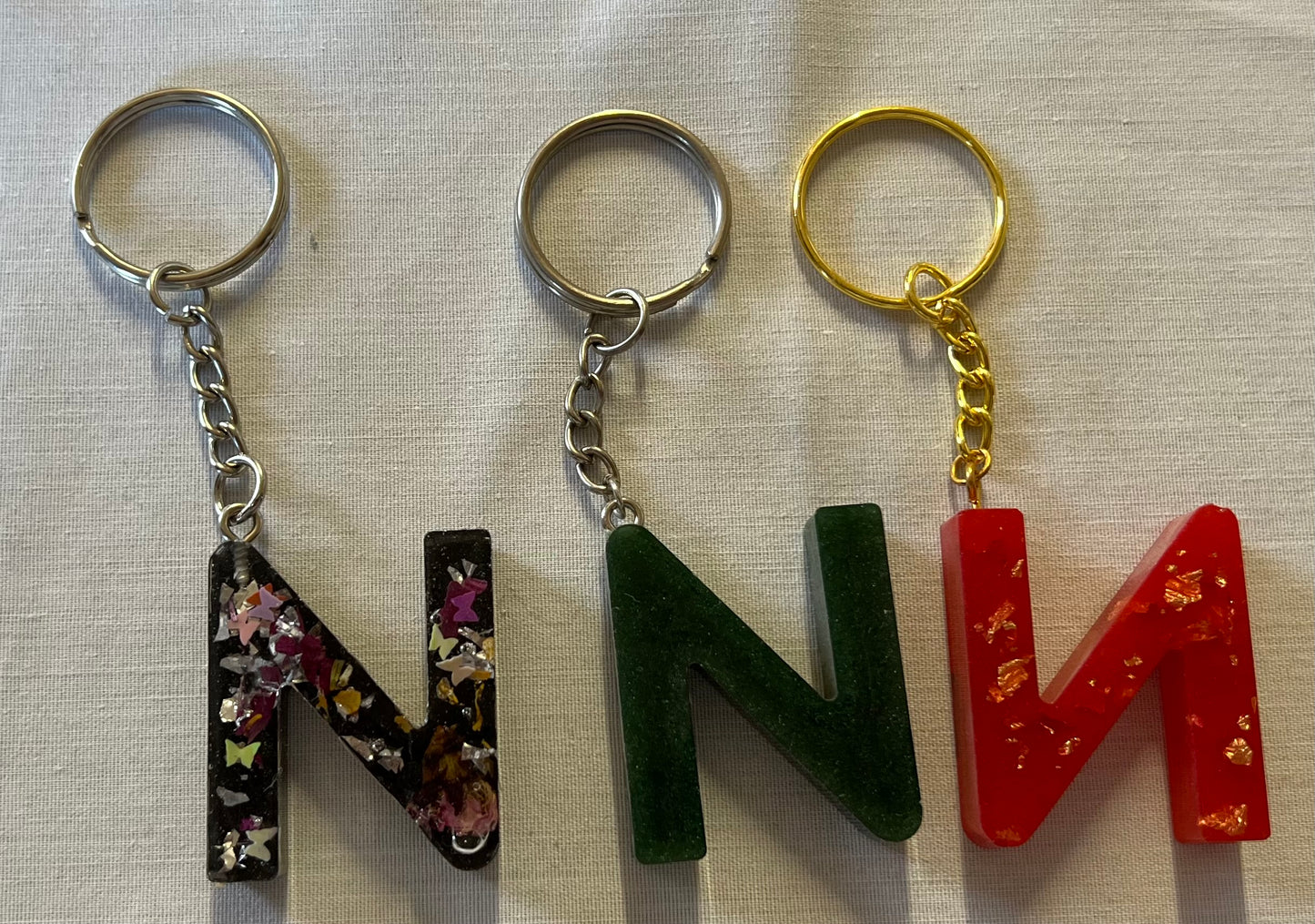 Letter N Keychains