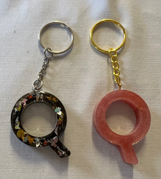 Letter Q Keychains