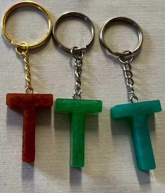 Letter T Keychain