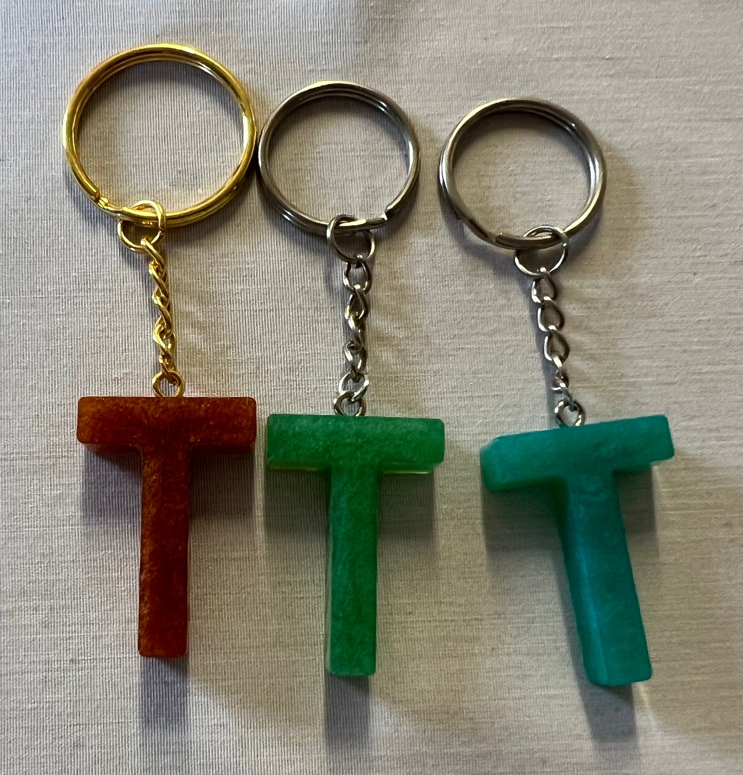 Letter T Keychain