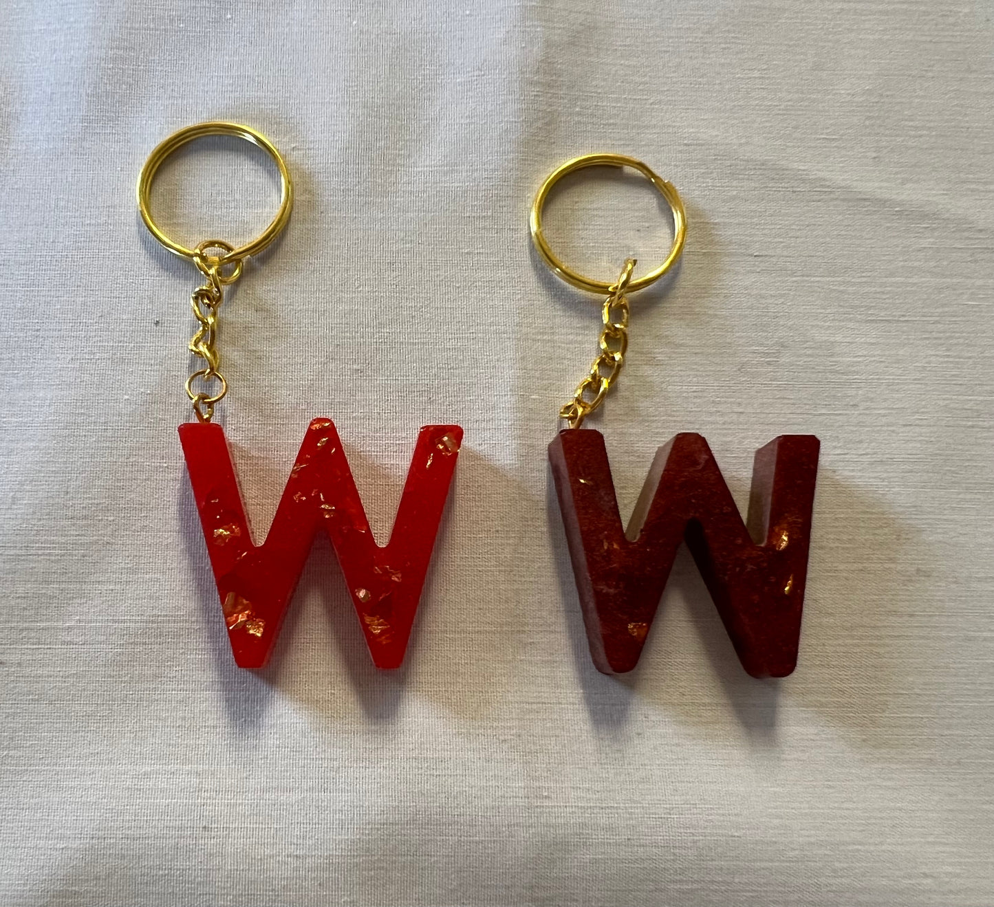 Letter W Keychain