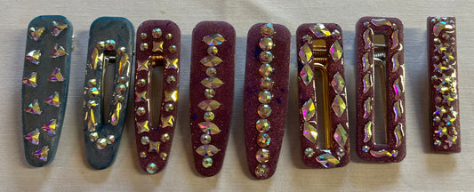 Jeweled Hair Clips