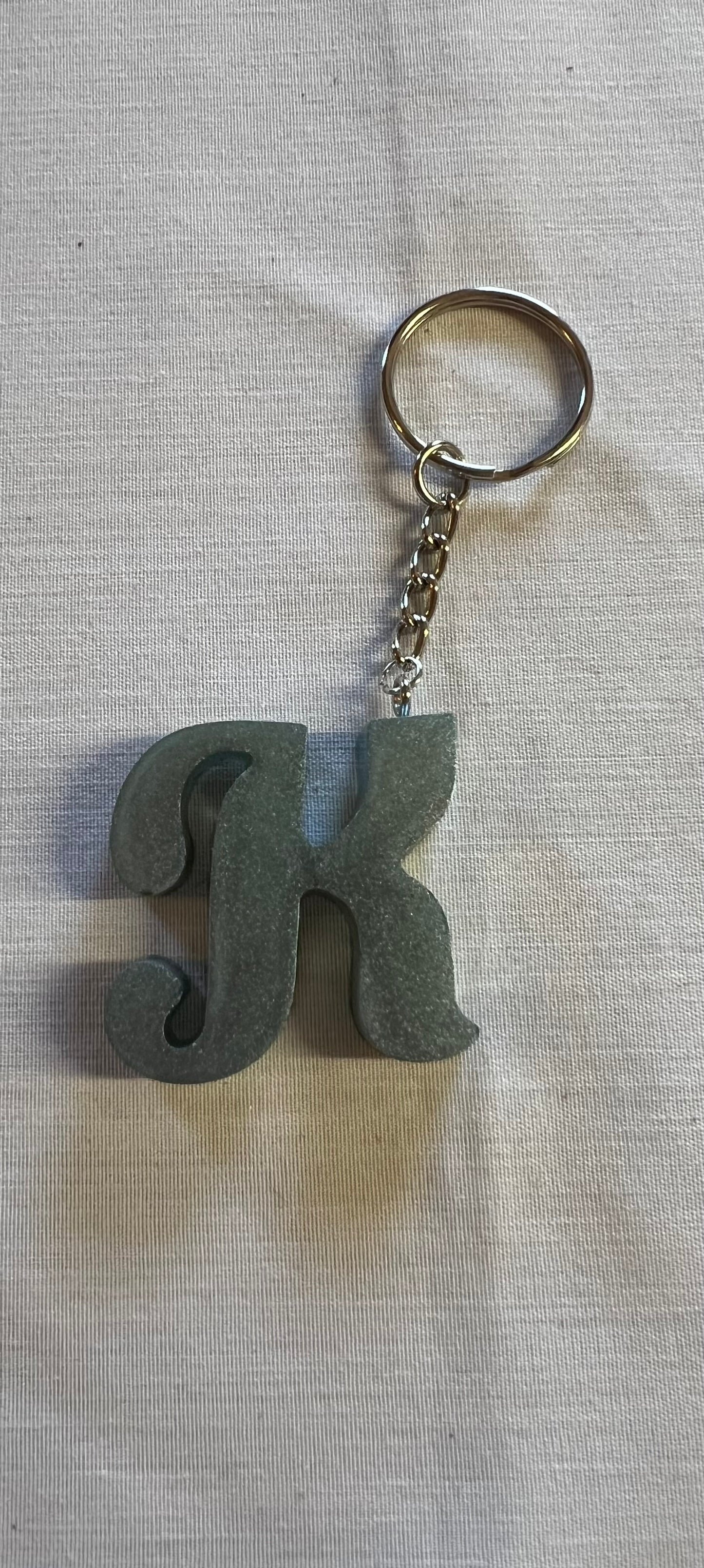 Cursive K Keychains