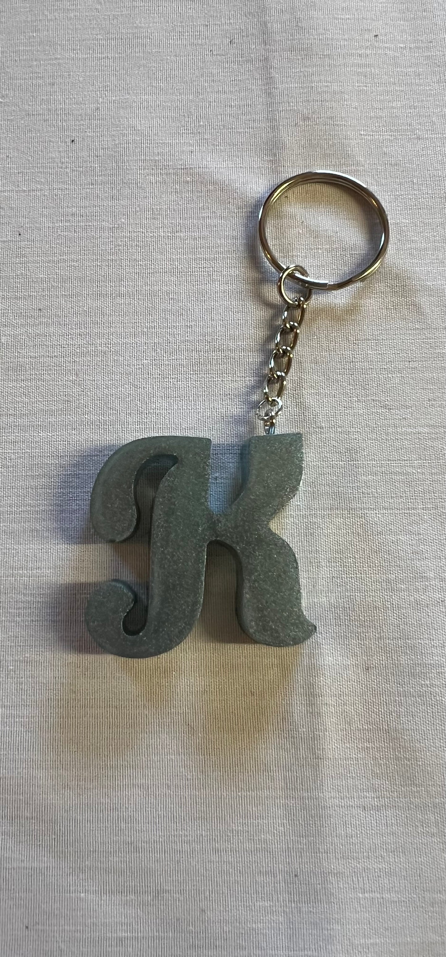 Cursive K Keychains